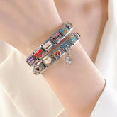Hapiship New Popular Fashion Sweet Aunt Mom Dad Love Niece Charm Links Fit 9mm Stainless Steel Bracelet Making DIY Jewelry DJ132